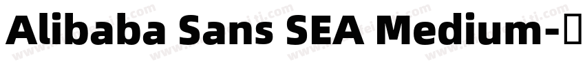 Alibaba Sans SEA Medium字体转换